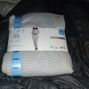 Loft Henley sleep set ladies large nwt